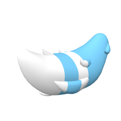 Blue & White Striped Kemono Tail Roblox item