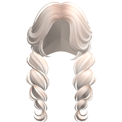 Fluffy Bubble Braids (Beige) Roblox item