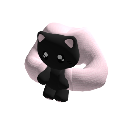 ♡ baggy sweater w/ holdable kitty plushie thumbnail