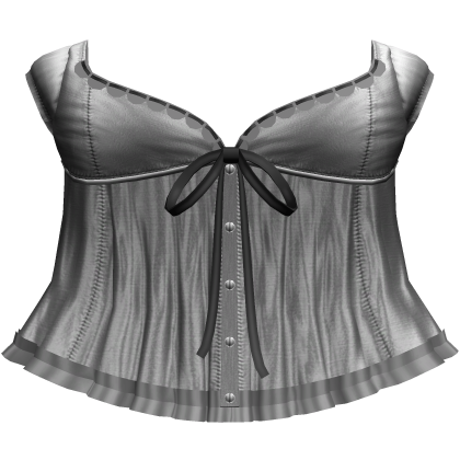 grey dolly horror protagonist babydoll top