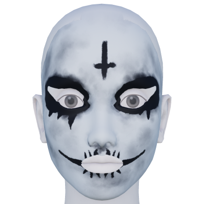 Gothic Cross Face Makeup