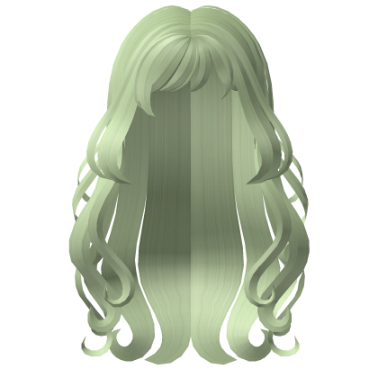 ♡ Cute Flowy Hair Green Roblox item