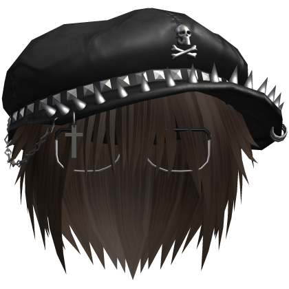 Vkei Emo Brown Messy Hair /w Spiky Hat