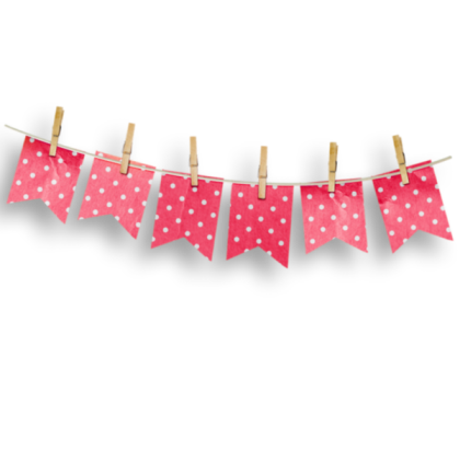TB PNG Y2K Country Poka Dot Ribbon Banner Pink Roblox decal