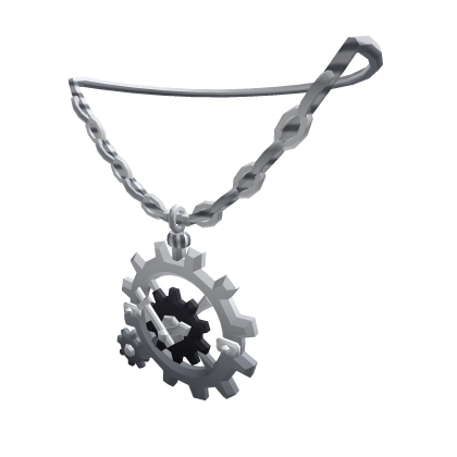 Silver Clockwork Gear Pendant Necklace