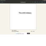 chill milatary