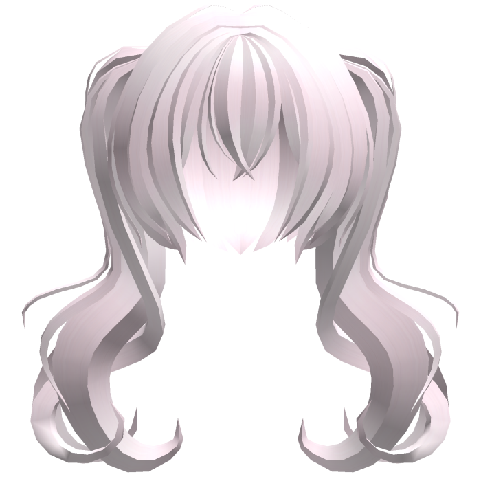 pastel pink moe messy long hikikomori pigtails