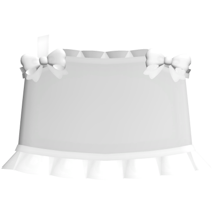 ♡ kawaii white ruffled top w bows thumbnail