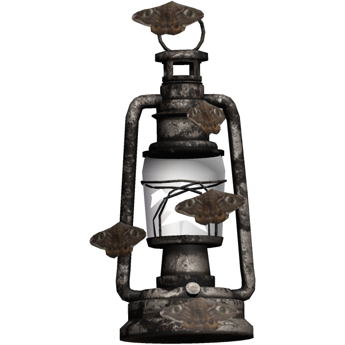 Moth Grunge Rusty Lantern (R)