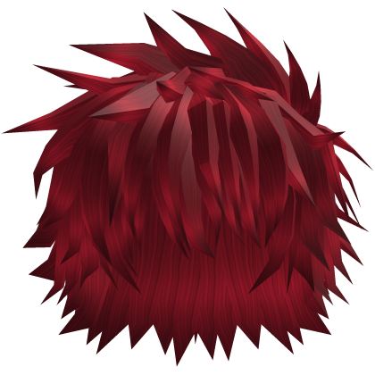 Red Spiky Messy Scene Anime Emo Hair