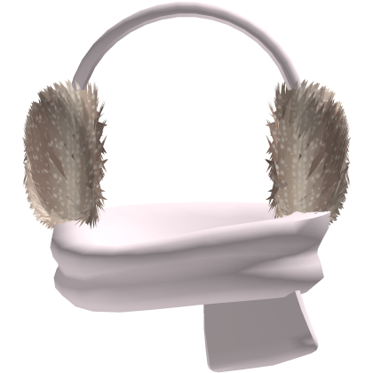 Winter Fawn Print Fur Earmuffs + Cozy Pink Scarf Roblox item