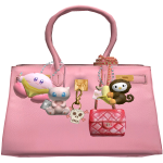Birkin Charm Designer Bag (Pink)