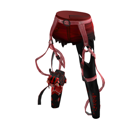 Straps Shorts with Mecha Bunny Red thumbnail