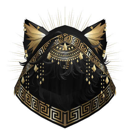 Egyptian Mullet w/ Divine Gold Black Hood