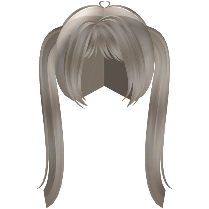 ♡ blonde pigtails straight tall cute