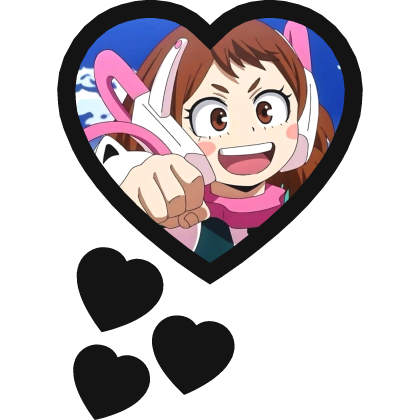 Ochako Uraraka Thinking Hearts My Hero Academia Roblox item