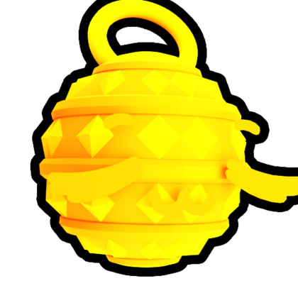 Gold Happy Ornament