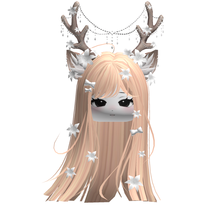 Ethereal Christmas Fairy Fawn Hair w/ Antlers