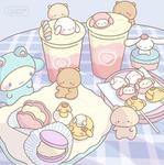 Cute sharks friends
