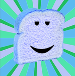 Bread is blue.