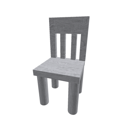 White wooden chair