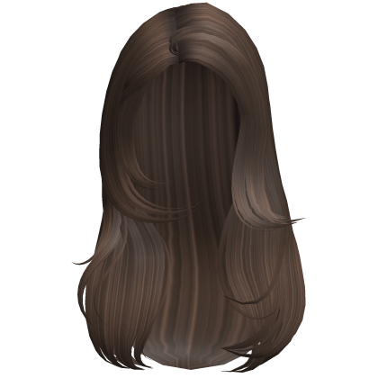 Brown Long Side Part Layered Blowout Hair Roblox item