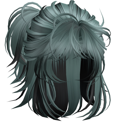 Anime Androg Wolfcut Ponytail Zombie Stripes
