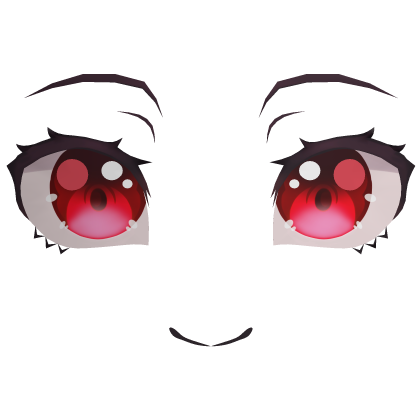 Red Anime Face 01 - Smile Roblox item
