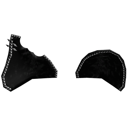 Half-Bitten Black Studded Curious Puppy Ears Roblox item