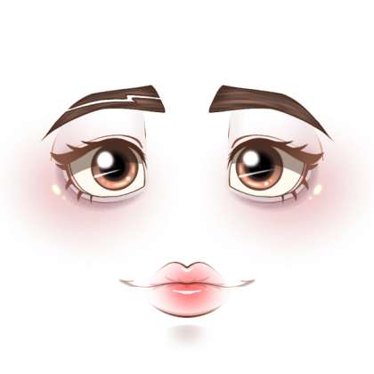 Cute Girl With Scar Face Roblox decal
