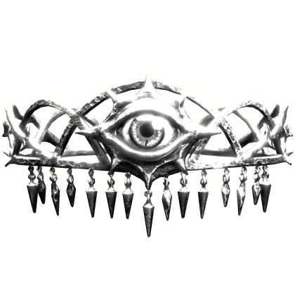 Glowing Gothic Eye Crown Emissive White