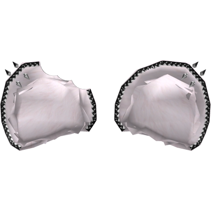 Half-Bitten Pink Studded Bear Ears w/ Piercings Roblox item