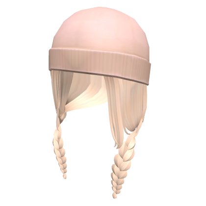 Low Side Braids With Beanie - Blonde Roblox item