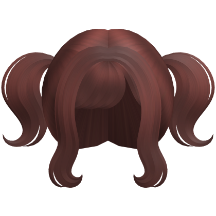 red wispy anime cutie mini pigtails