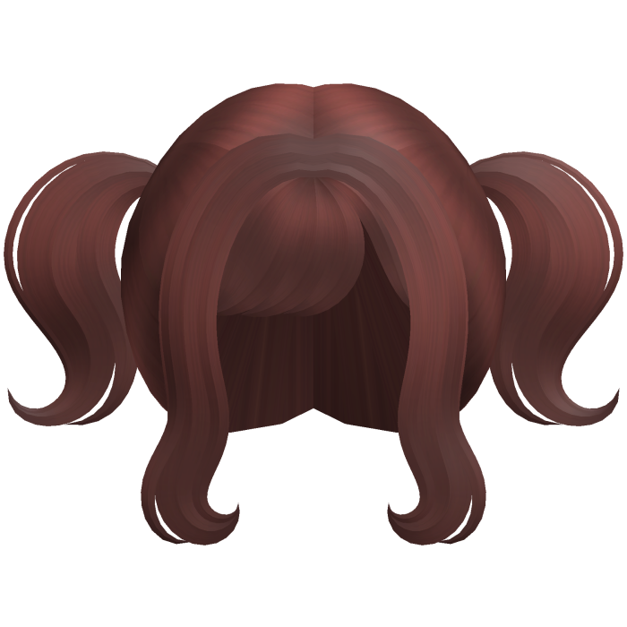 red wispy anime cutie mini pigtails