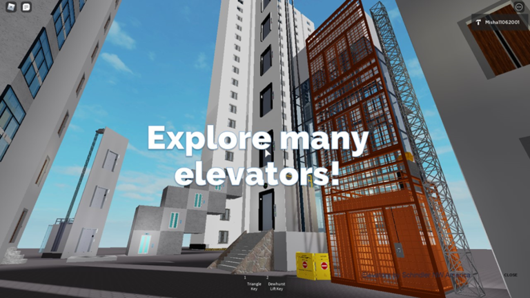 ELEVATOR LAND - elevator testing TRIANGLE KEY  screenshot 2
