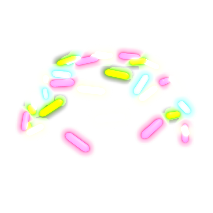 [EMISSIVE] neon cute sprinkles