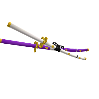 Dual Katana Purple and white