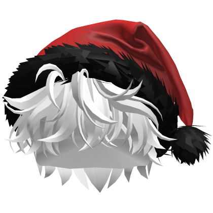 White Hair Santa Hat