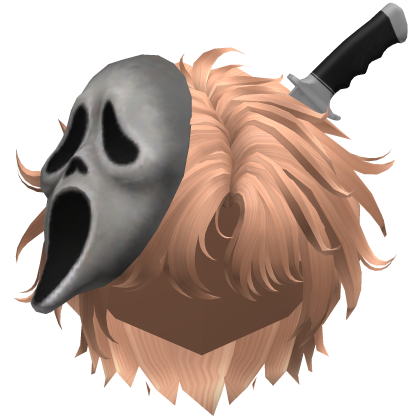 Halloween Ghost Face Knife Hair Blonde