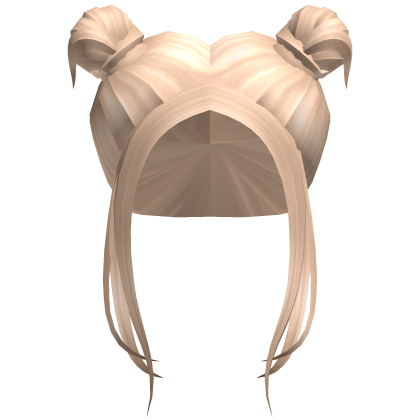 Cute Double Bun Hair in Blonde Roblox item
