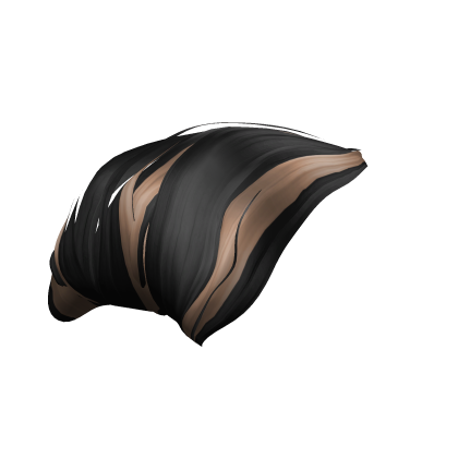 Honey Blonde and Black Highlight Y2k Pouf