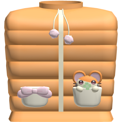 Cute Winter Hamtaro Puffer Jacket
