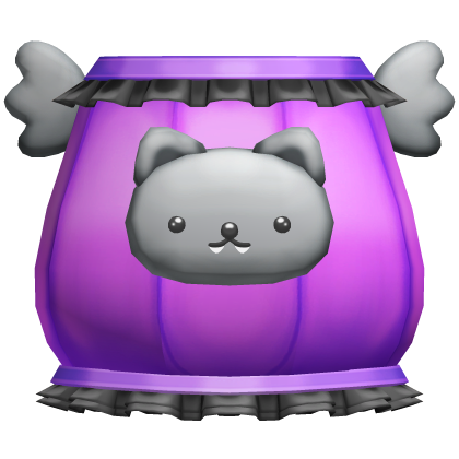 ♡ : cute purple bat kitty pumpkin costume