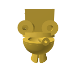 golden toliet head