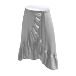 Long Ruffle Skirt - White