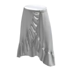 Long Ruffle Skirt - White