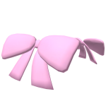 Pink Ribbon Hair Clips