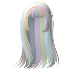 FREE Wind Long Flowy Rainbow Anime Hair