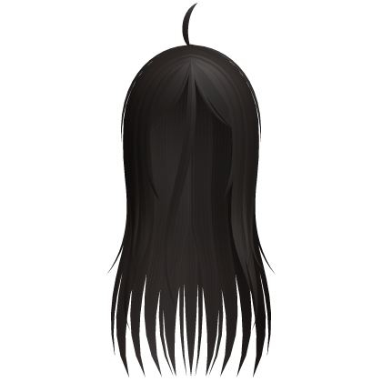 cute wispy shiro protagonist hair in dark brown Roblox item